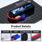 Zeee 11 1v 100c 7000mah 3s Lipo Battery Ec5 For Rc Car Truck Helicopter Airplane