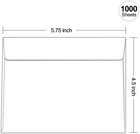 1000 Pack White A2 Envelopes Self Seal  Printable 4 5x5 75 Envelopes For Invitat