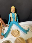 70 s Marx Johnny West Lot - Jane   Jamie West  General Custer  35  Accessories