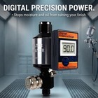 Air Compressor Filter Regulator Pressure Gauge 1 4  Npt Moisture Trap Led