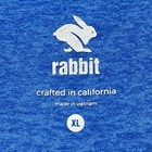 Rabbit Running Shirt Womens Xl Blue Heather Long Sleeve Ez Tee Performance Trail