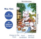 Collectible Postcards - Mymagicard Blue Cat  Set Of 10 Cards Set  17