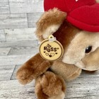 Vintage Russ Teddy Bear Plush Stuffed Animal Original Tags I Give Bear Hugs Hat