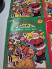 4 Lot Vtg Original Collectible 1995 Christmas Holiday Coloring   Activity Books