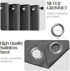 Light Grey Blackout Curtains 2 Panels Set  Thermal Insulated Light W52xl90 Inch