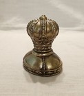 Vintage Solid Metal Crown Beer Bottle Cap Opener Paper Weight Brass