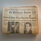 Newspaper  1968 - Rfj Assassination And James Earl Ray Captured In Uk
