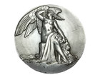 France Original Art Deco  Bronze Medal By Blin   Aurora