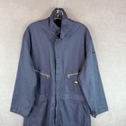 Dickies Mens Jumpsuit Long Sleeve Coverall Size Xlr Blue Work Wear Mechanic Read