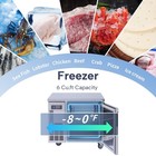 Icecasa 36  Commercial Worktop Freezer Undercounter Stainless Steel Fridge