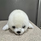 Vtg Russ Berrie Yomiko Classics Baby Seal Pup White Stuffed Plush 15    In Euc