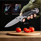9  Military Rescue Folding Pocket Knife Open Blade Edc Tactical Spring Assisted