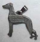 Whippet Dog Harris Fine Pewter Pendant Usa Made