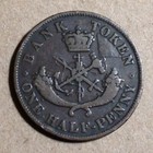 Canada 1850 Bank Of Upper Canada Half Penny Token - Free Us Shipping