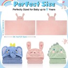 2 Pack Hooded Baby Towels-26 X55 Ultra Soft Baby Bath Towels newborn Baby Ess   