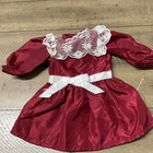 American Girl Samantha   s Christmas Cranberry Party Dress Outfit-retired - Euc 