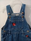 Vintage Toddler Girl s Size 2t Denim Embroidered Summer Dress Ladybug Theme