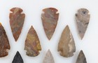 14 Piece Collection 2  Spearheads - Arrowheads - Hand Knapped Agate jasper