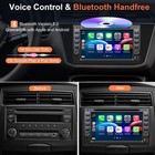 Backup Camera 2-din Car Stereo Radio Cd Dvd Player Bluetooth Mirror Link Auto Am