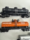 Lot Of  5  Vintage American Flyer S Gauge Tanker Model Train Cars Gulf  Hooker  