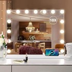 22 8  Hollywood Vanity Mirror With 15 Lights-dimmable 3 Color Led  Usb Magnifier