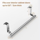 Mosuch Stainless Steel Over Door Towel Rack Bar Holders For Universal Fit On