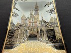 Vintage 1960 s Disneyland Castle Ashtray Trinket Tray Glass