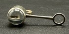 Francis L West Victorian Stanhope Lens Microscope White Metal Tiny Magnifier