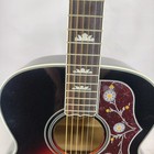 Us Warehouse Jumbo Solid Spruce Acoustic Guitar Vintage Sunburst Flower Inlaid