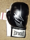 Mike Tyson Signed Everlast Black Boxing Glove Jsa Witnessed Coa Card Autograph