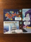 2016 2017 Starbucks Gift Card Us City Set Lot 4 New York Florida Dc Texas Rare