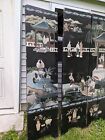 Antique   Vintage Asian  Screen Room Divider 4 Panels
