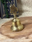 Vintage Brass Horse Head  Bell  3 1 2 In Tall Made In England