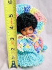 Vintage 1993 Fch Mini Doll W  Handmade Crocheted Dress   Bonnet 5    Cute Decor