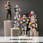 Action Figure Display Stands Hex Solution Bundles     3d Printed Multi-tier Risers