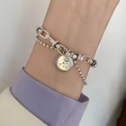 Solid 925 Sterling Silver Bracelet For Women   Vintage Handmade Simple Bangle