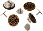  5 8  No-sew Dungaree Buttons  4 Sets  Antique Brass 