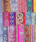 Very Rare Lot Antique Vintage Sari Lace Edging Ribbon 25 Pcs Embroidered Ds129