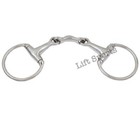 Horse Egg Butt Snaffle Bit Half Moon Double Jointed Stainless Steel All Sizes