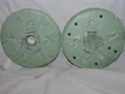 Vintage 9  Rubber Toy Mold   5 Military Fighting Figures   Lot 127