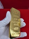 Premium Fake Gold Bar Replica 1000g Swiss Bullion Prop Paperweight Ornament