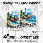 Amber Cove Dominican Republic Magnet 2-pack 4  Vinyl Fridge Carnival Cruise Port