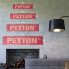 Peyton Vintage Street Sign Childrens Name Room Metal Sign