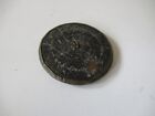 Victorian Antique Vintage Large Pressed Metal Button 1 3 8  Old Man Walking