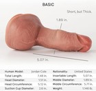 5-inch Short And Thick Dildo  Dual-density  Non-porous Silicone  With Strong Suc