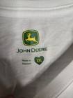 John Deere Men s White T-shirt Nothing Runs Like A Deere Graphic Tee 2xl