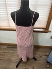 Smash tess Women s Pink Floral Full Slip  Size S  Adjustable Straps