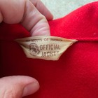 Vtg Boy Scouts Of America 70s Bsa Red Wool Coat Official Jacket Shirt Sz 40 