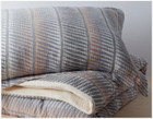 Allswell Organic Cotton Matelasse Feather Stripe Duvet Cover Set