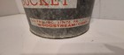 Vintage Old Pal 10qt Galvanized Floating Minnow Bucket With Wooden Handle